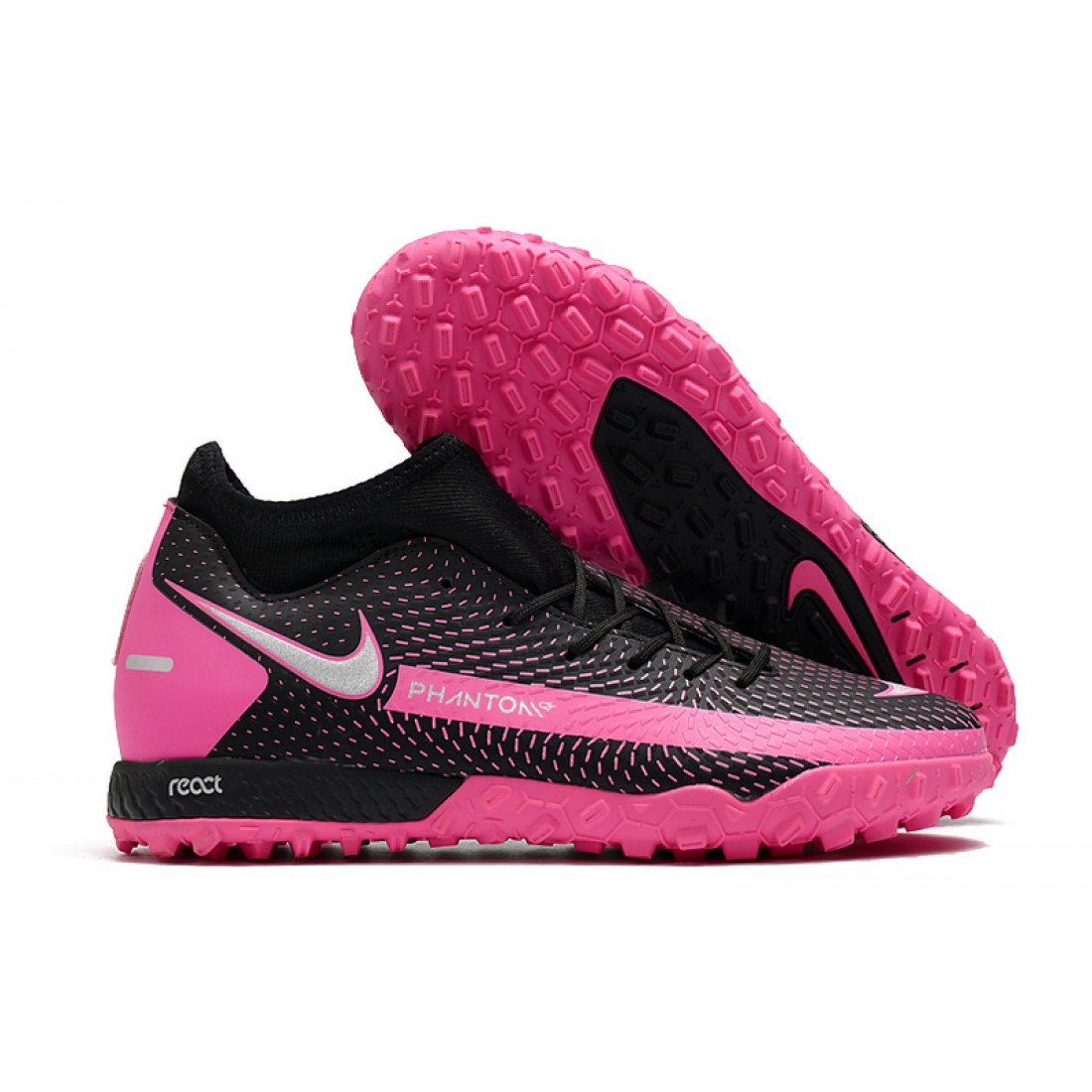 black and pink phantom cleats